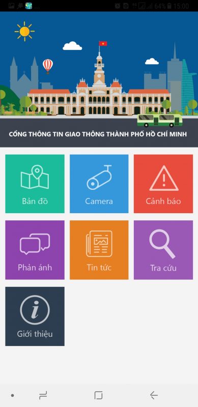 Chọn mục camera để hiển thị camera trên bản đồ giao thông