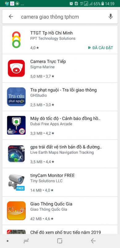 Bước đầu tìm kiếm app trên ứng dụng của iOS hoặc Android